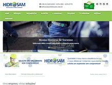 Tablet Screenshot of hidrosam.com.br